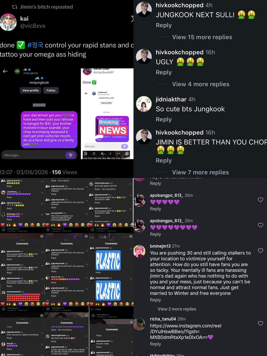 illiwons's tweet photo. a whole ass fandom working together to spam hate comments this is literally mental illness https://t.co/oz0fVVC2FP