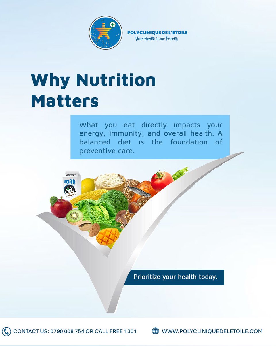 polydeletoile's tweet photo. Good nutrition is the foundation of good health. A balanced diet supports immunity, energy, and overall well-being, helping you live a healthier

#HealthyDiet #GoodNutrition #BalancedDiet #ImmunityBoost #HealthyLifestyle #PublicHealth #CommunityHealth #MOH #RBC #MINALOC https://t.co/mtV1CeS8XH
