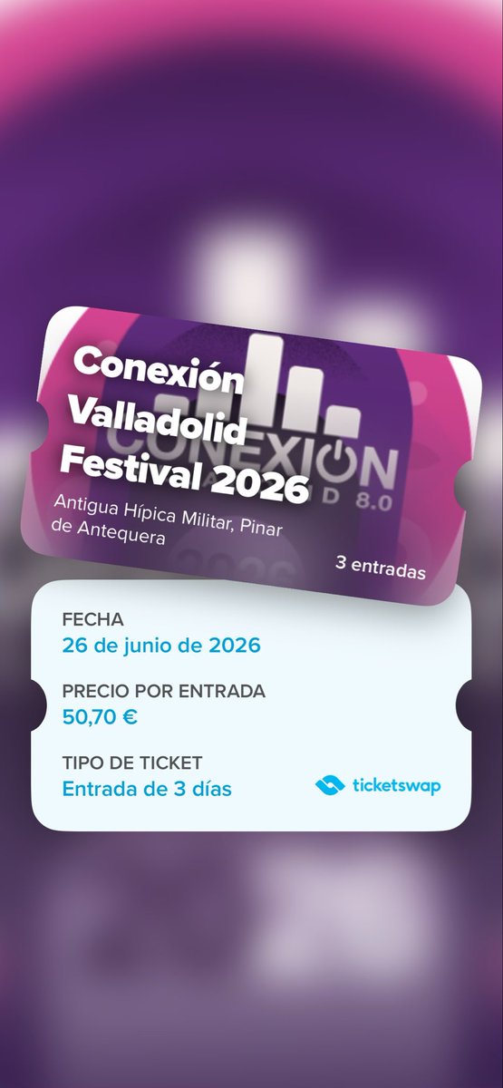 beapeme's tweet photo. Se venden abonos generales para Conexión Valladolid 2026. 
Precio de la 1ºoferta.
👉🏼 https://t.co/L4CqUUTHUU https://t.co/aq5DKVhPAk