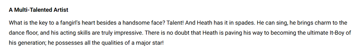 itsz4u's tweet photo. "Heath is paving his way to becoming the ultimate It-Boy of his generation; he possesses all the qualities of a major star!" YESSSS

#HeathJornales https://t.co/aqUlIkibgN