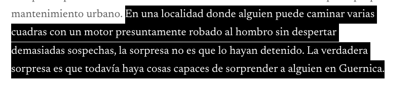 _HiperRealidad's tweet photo. ❗️URGENTE | Guernica, tierra de nadie: caminaba con un motor robado al hombro y lo descubrieron de casualidad https://t.co/9Mj9ubrqgP
