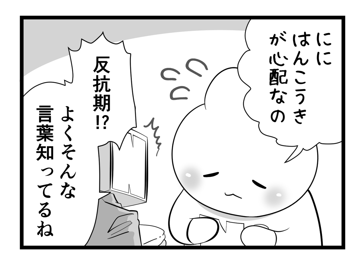 日々のつぶやき。
反抗期の心配をするにに。 