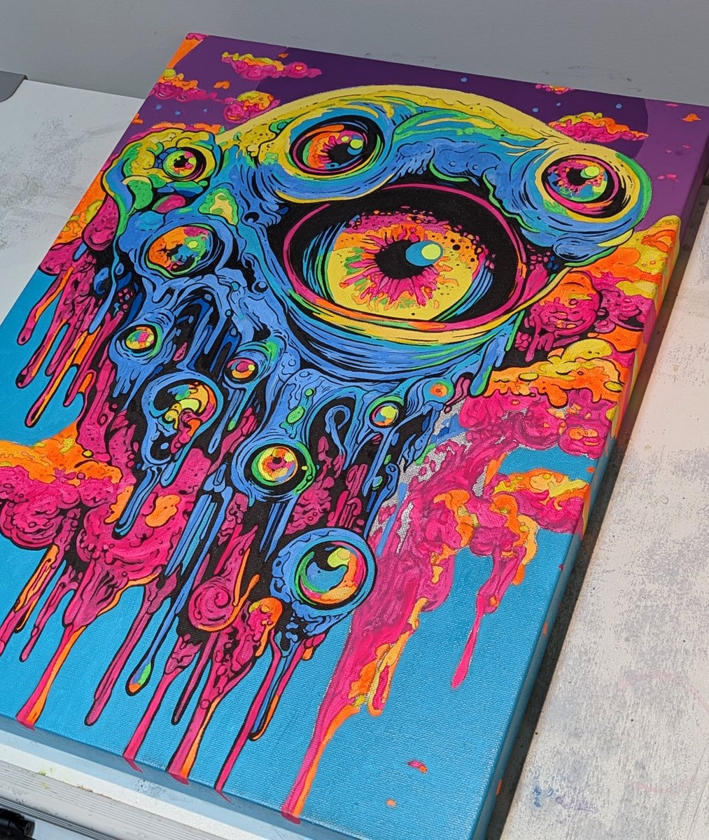 ACIDstronaut's tweet photo. GM and happy Wednesday weirdos 🤟☕💀 https://t.co/z0Yvlll8Dt