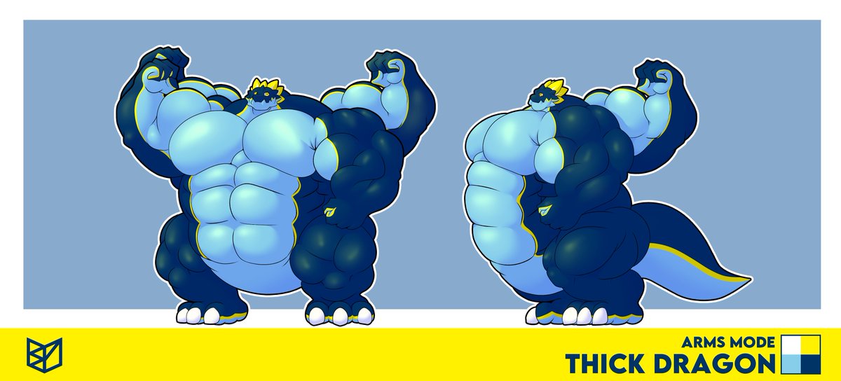 KryzoUwaw's tweet photo. Thick blue dragon 🐲🫐
Commission for @flamingfirefury https://t.co/chAENqbNwd