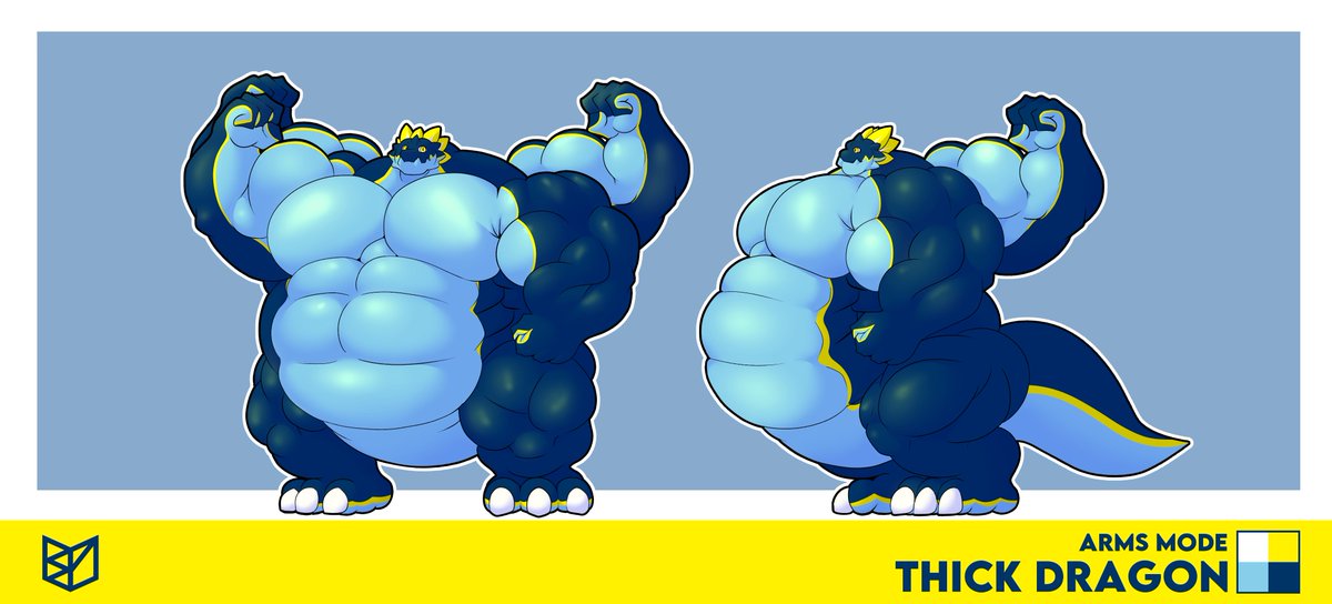 KryzoUwaw's tweet photo. Thick blue dragon 🐲🫐
Commission for @flamingfirefury https://t.co/chAENqbNwd