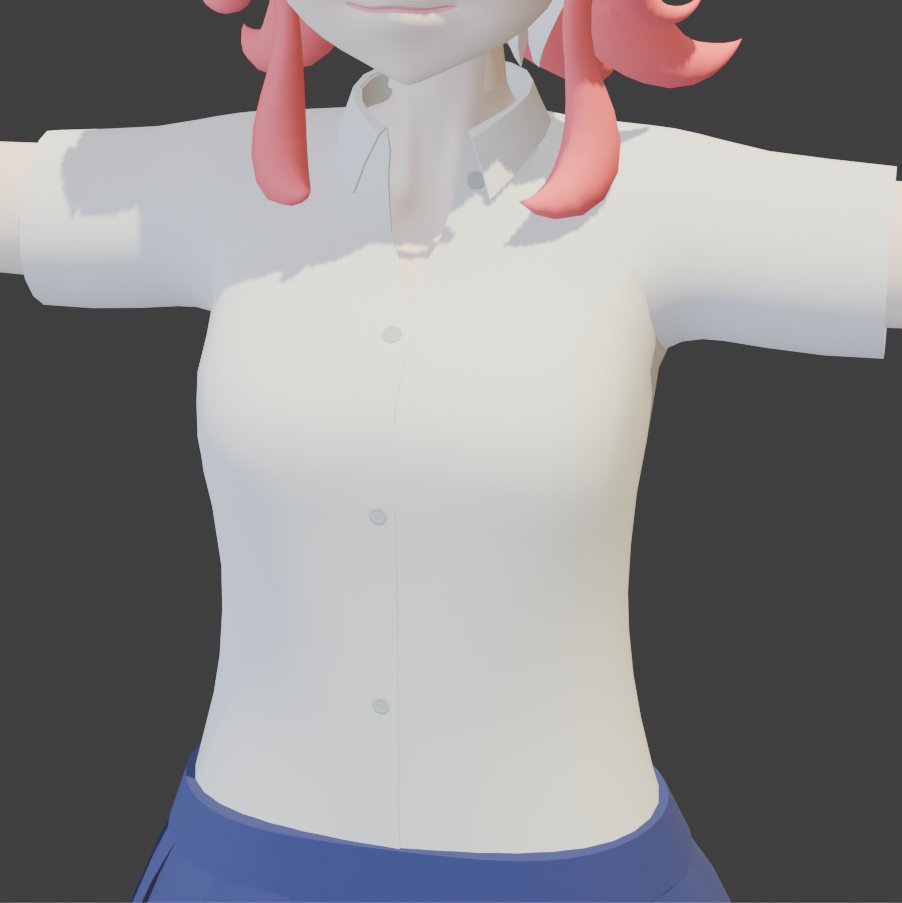 savi328's tweet photo. ちょこっと進捗
シャツにボタンをつけてみたりネクタイを作ってみたりしました
#blender #3DCG https://t.co/QItnVEtO3u