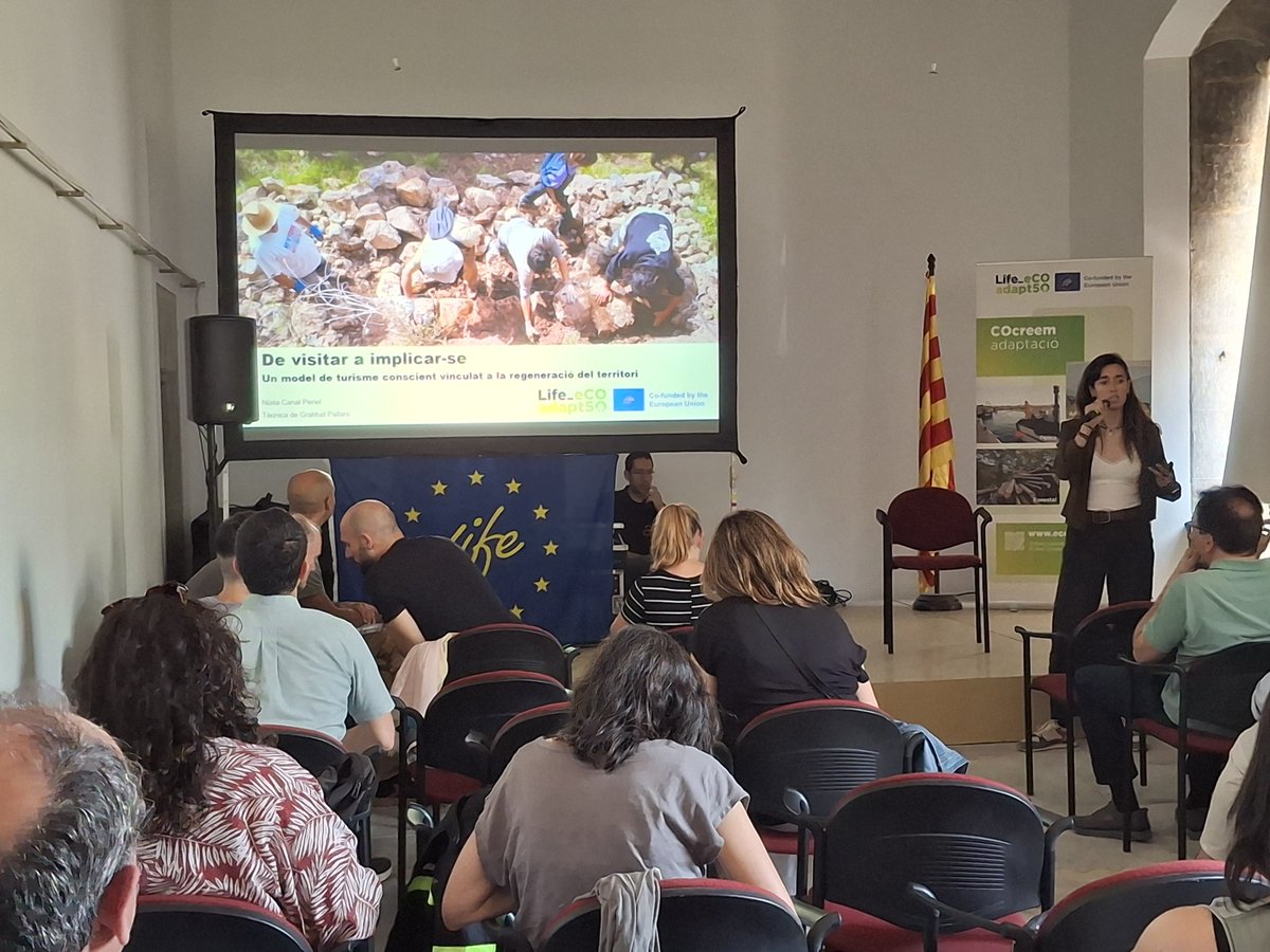 lifeeCOadapt50's tweet photo. @AccioClimaDIBA @turismecat @TurismeDIBA @leadercatcent @CCSolsones @iurescatURV @DiputacioLleida @arcaruralcat @xarxadeparcs ✅#LifeeCOadapt50 debat sobre el turisme sostenible, responsable i regeneratiu en la primera jornada #HoritzóeCOadapt50
https://t.co/YZFGj9ZKCF https://t.co/LIJIpJIMhW