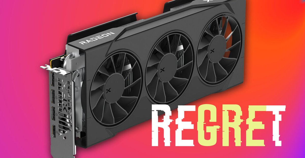 VideoCardz's tweet photo. Nobody is buying Radeon RX 9070 GRE in Germany, the card costs more than 9070 with higher specs 

https://t.co/Rl6OkcocCg https://t.co/RY1o59sbNc