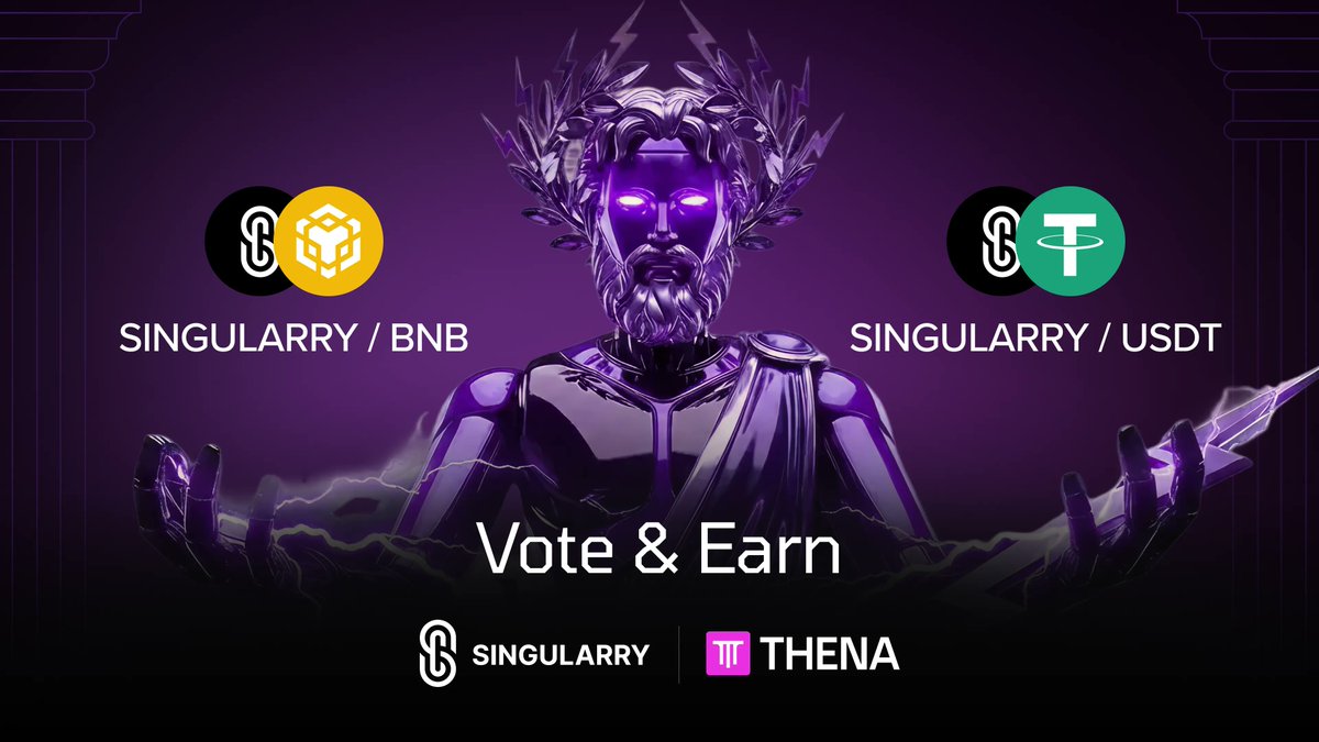 singularryai's tweet photo. Epoch 177 is in full swing ⚡

Every vote helps strengthen the foundation behind SINGULARRY/BNB and SINGULARRY/USDT.

Support both pools to increase liquidity efficiency, expand ecosystem visibility, and help fuel the next stage of growth across #DeFi.

🔹More votes → stronger gauges.
🔹Stronger gauges → deeper liquidity and greater incentives.

🗳️ Cast your vote 👇