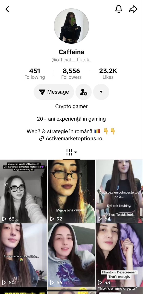 CaffeinaWeb3's tweet photo. Multiple people have recently brought this page to my attention.

THIS IS NOT ME.

Unfortunately, my TikTok account gets cloned quite often, and this is another account DMing people while pretending to be me.

Anyone who follows me knows I never ask people for money, I never ask for financial help, I don't sell products through DMs, and I almost never message people first.

So please remember:

If "Caffeina" appears in your DMs asking for something, that's already a red flag.

The best way to reach me is publicly through my content and community channels.

Sadly, people sometimes fall for these fake accounts and end up sending money or connecting wallets they shouldn't.

Please be careful.

Report the account if you see it, and only trust links and information posted on my official profiles. ❤️🙏