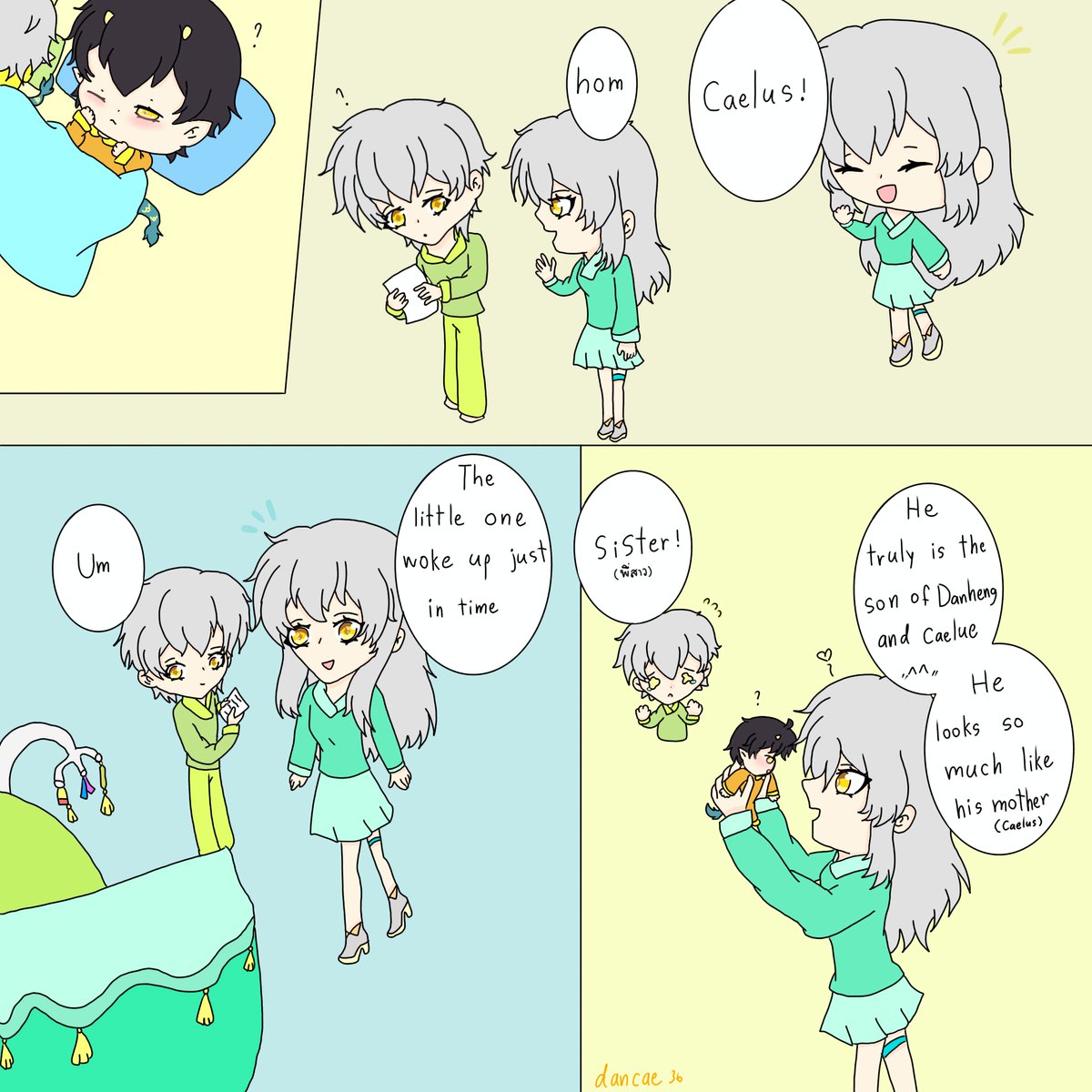 dancae36's tweet photo. Baby Dragon ep.5 (1/2) (Read left to right)✨️🍁 #dancae #丹穹 #ตันไค https://t.co/P13W2FucwN