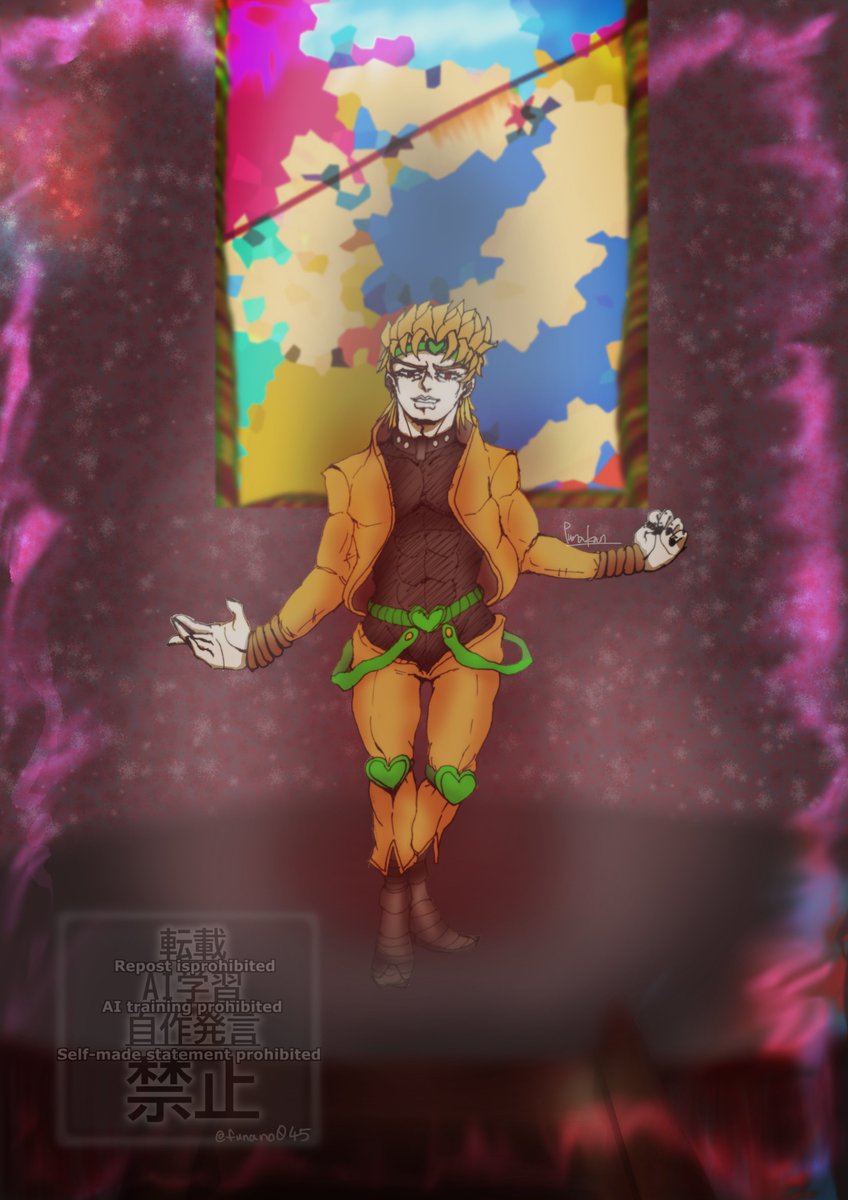 funano015's tweet photo. 神の名を刻まれた男の怪物
DIO　ブランドー https://t.co/b7WXob1zPB
