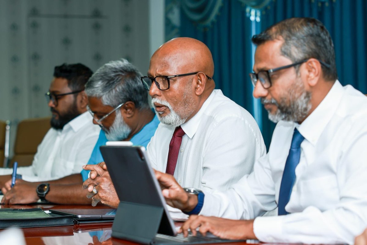 MoHmv's tweet photo. Minister @geelaali met with representatives from ADK Hospital and Tree Top Hospital to discuss healthcare services and ongoing collaboration in the health sector. https://t.co/nA0ABdrMbo