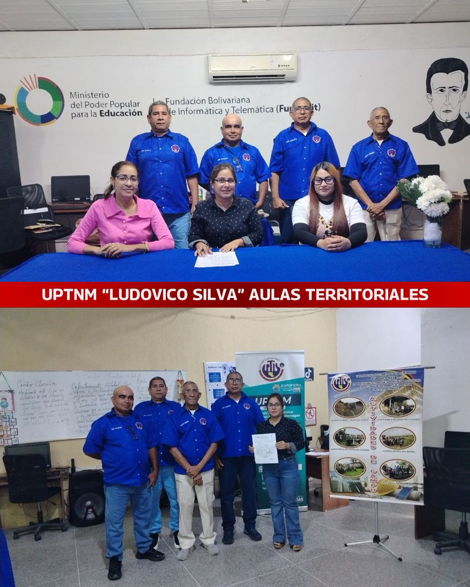 RECTORADOUPTNM's tweet photo. Con total éxito se llevaron a cabo las exposiciones para el cumplimiento de las 120 horas del Servicio Comunitario 2025-II en las Aulas Territoriales de la Universidad Politécnica Territorial del Norte de Monagas "Ludovico Silva". https://t.co/jRMcxYQliY