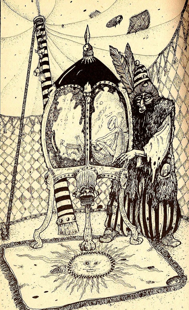 Not_My_Fandom's tweet photo. @fightingfantasy Very sad news about John Blanche. RIP. https://t.co/BpVUj4Sm3q