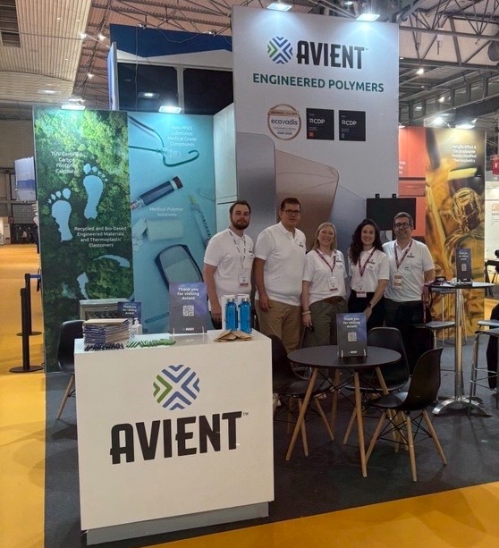 AvientCorp's tweet photo. 👋 Hello from the #Equiplast show in Barcelona! Visit booth 95 to see the latest expansion of our Therma‑Tech™ Thermally Conductive portfolio, with natural graphite formulations used in LED lighting, automotive heat sinks, and heat exchange systems: https://t.co/6Ojd24lsJZ https://t.co/Hl6mbCbQ2J