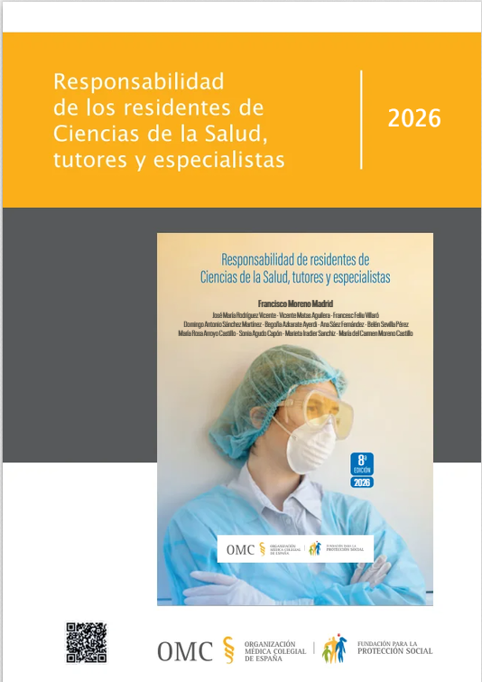 OMC_Esp's tweet photo. La OMC publica una nueva edición del libro “Responsabilidad de los residentes de Ciencias de la Salud, tutores y especialistas”

#tutoresMIR #médicos

https://t.co/0vsP4k54nG https://t.co/QSB34SCogo