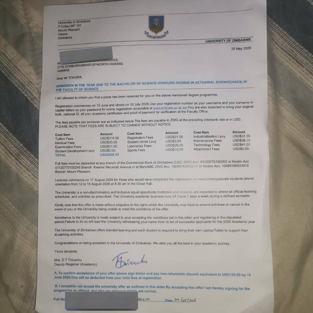turf_dappa's tweet photo. Hey guys, is there anyone willing to sponsor a promising student? He passed his A-Levels and has been accepted to study Actuarial Science at university. He needs $125 to begin lectures and $558 for full fees. If you can help in any way, please DM me. 🙏 https://t.co/CT2bUxEXGj