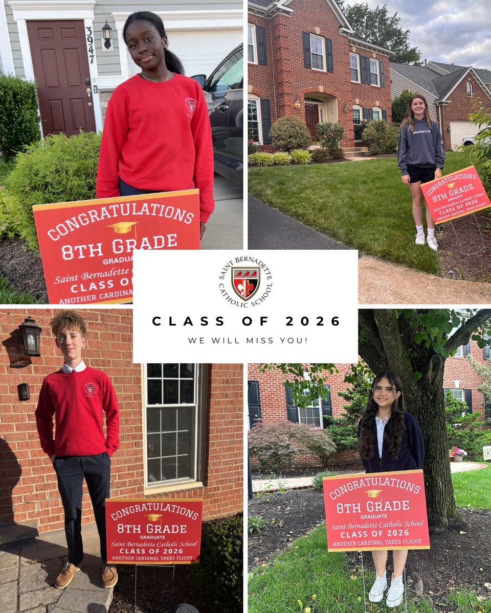StBern_school's tweet photo. This is our last week with our 8th graders! We will miss you! #stbernschool #stbcardinals #formingheartsandmindsinChrist https://t.co/WY6zc7IqEi