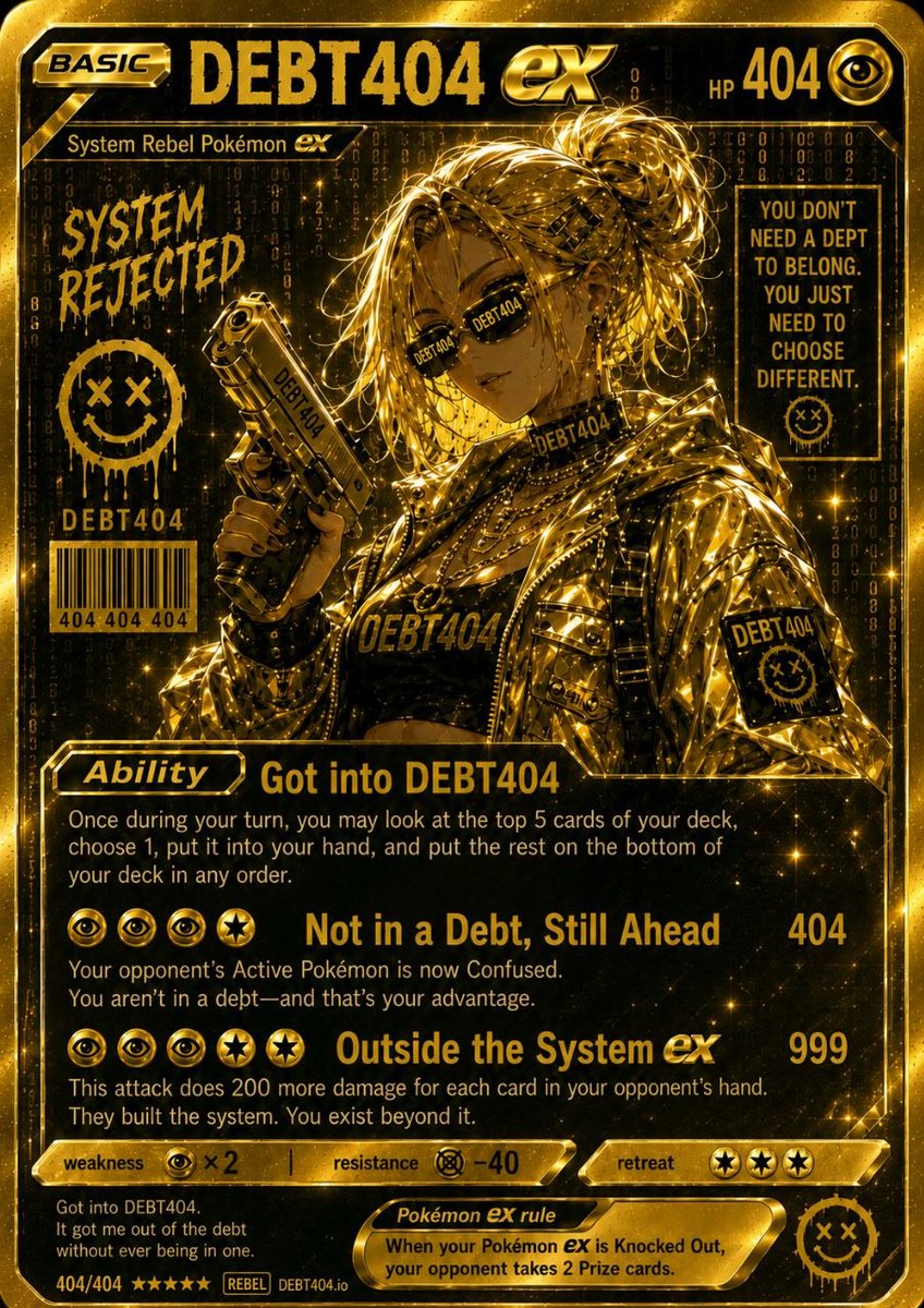debt404's tweet photo. Not leaving.
Not fading.
Not going back to the life they tried to trap us in.

Years from now
we’ll still be here. https://t.co/xvhfConrpo