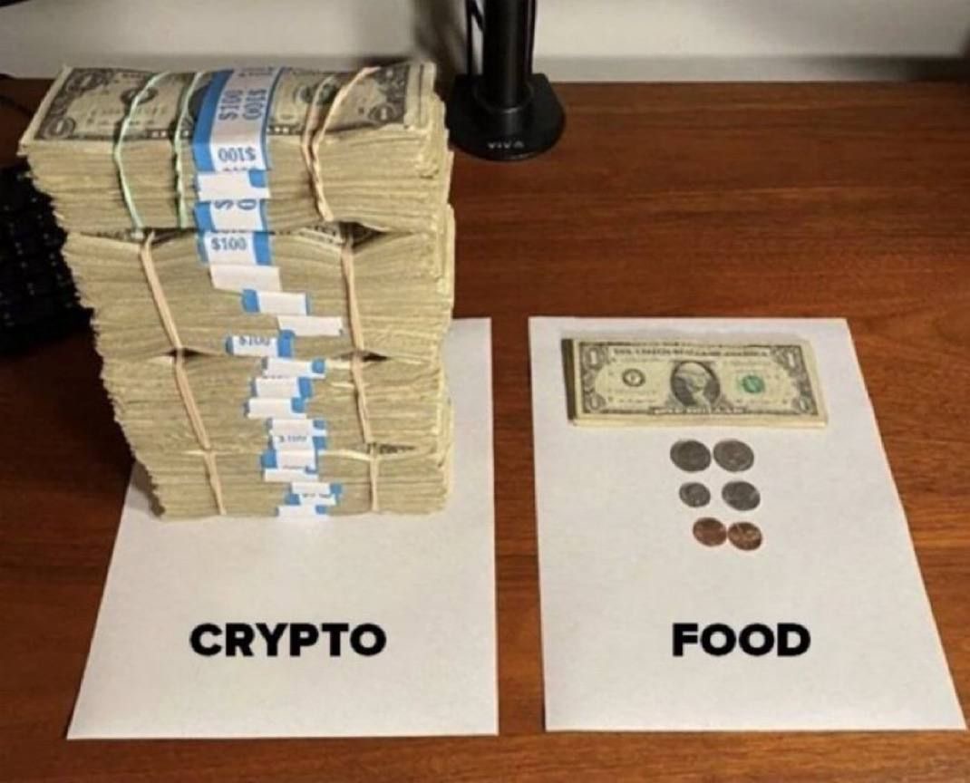 AppieWeb3's tweet photo. As it should be, crypto first https://t.co/HvenEZPGaL
