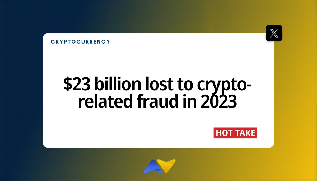 LocalCoinSwap_'s tweet photo. $23 billion lost to crypto-related fraud in 2023.

The story the industry tells: crypto attracts criminals.

What the data actually shows:

95% of those losses were social engineering. Not technical exploits.
The same manipulation works via wire transfer, Forex, and cash.
The technical vector was often a legitimate, fully verified account.

Crypto doesn't create fraud.
Platforms that optimize for fast acquisition over safe infrastructure create the conditions fraud exploits.

The fix is not slower crypto. It's better platform design.

Behavioral reputation systems.
Escrow that holds until both parties confirm — not until the platform decides.
Human moderation that catches pattern anomalies before they become victims.

These are not new ideas.
They're just expensive to build.
So most platforms don't build them.