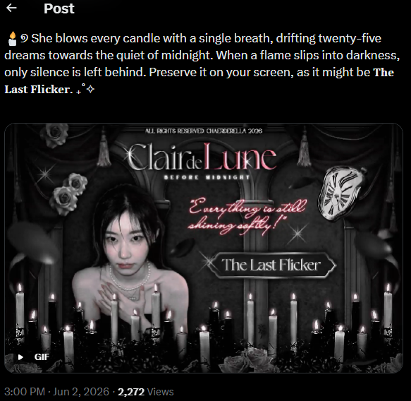 HB01CHAERY's tweet photo. @Chaerderella lilin nyala semua pertanda mw di rayakan ahay https://t.co/tmsj8xZJlQ