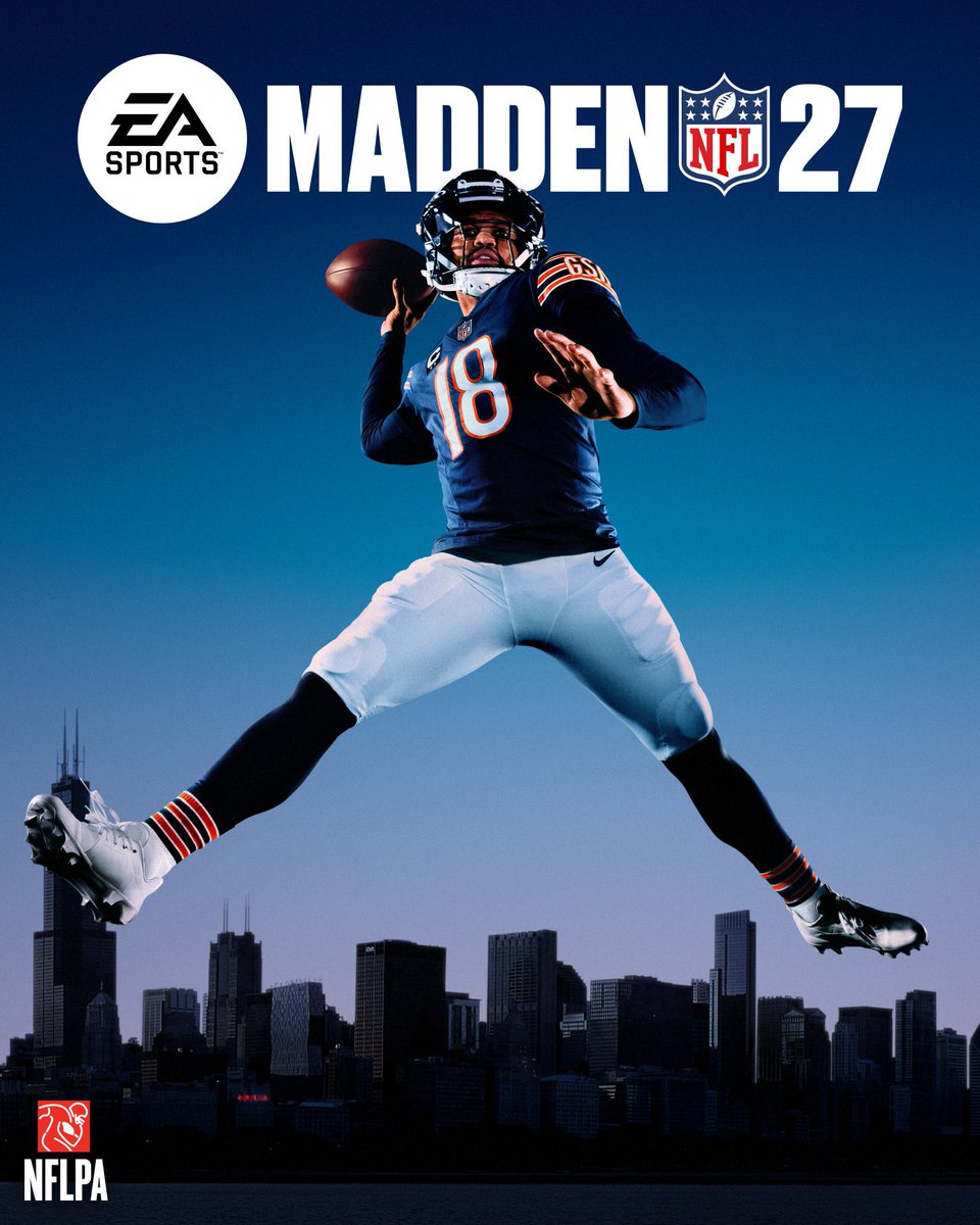 CEmma670's tweet photo. Caleb Williams takes the cover of Madden. https://t.co/TXICwZTAtQ