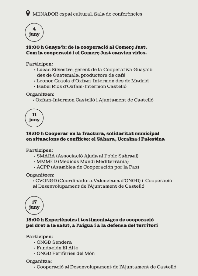 senderaong's tweet photo. Nos vemos el 17 de junioen el Menador Espai Cultural de Castelló de la Plana, compartiendo nuestra experiencia en la construcción de baños dignos junto a las comunidades rurales de Independencia, en Bolivia, una iniciativa en colaboración con el @AjuntCastello. Más info aquí 👇 https://t.co/fZgImN0hWf