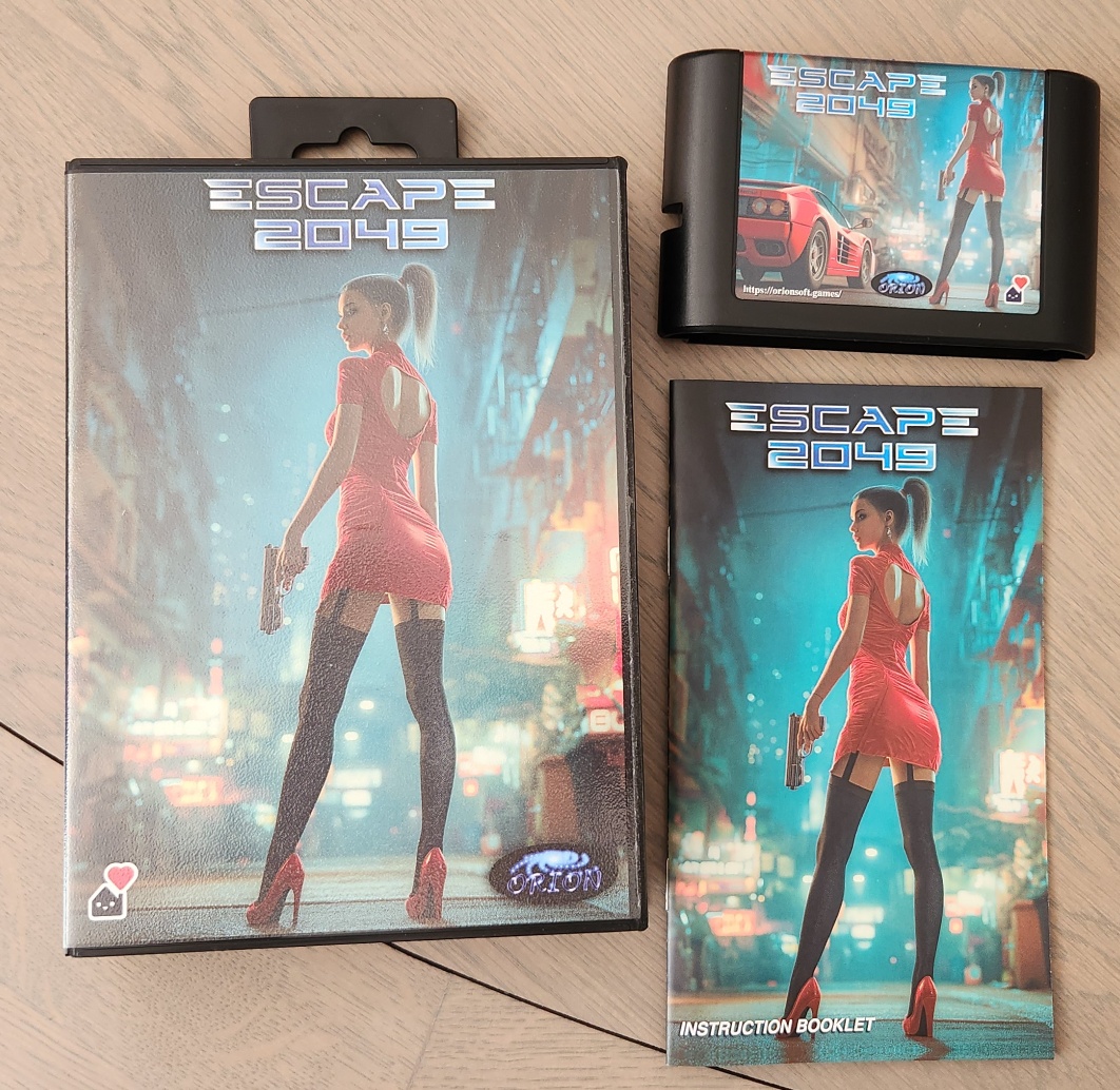 onorisoft's tweet photo. I just got a copy of my latest game Escape 2049 for the #SegaGenesis #Megadrive produced by @HomebrewFactory
Get a digital copy here➡️https://t.co/ui2udpmjwn
And if you want another physical run, just drop me a message and Spread the word, we need at least 20 people interested https://t.co/mEcEOMyobD