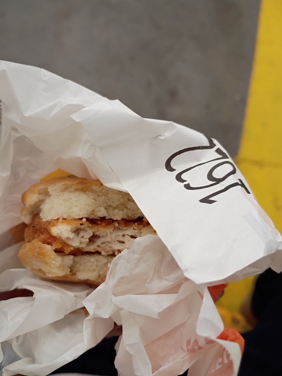 xttwo2's tweet photo. @McDonalds I've been waiting a million years for breakfast chicken sandwiches. Today's the first time in a long while. Do you wait until there's excess unsold chicken before you serve it for breakfast? I don't get it. https://t.co/C444z2rgTk