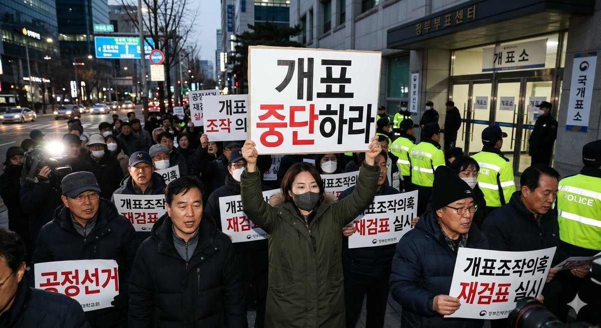 choehyesug14251's tweet photo. 관리부실이라는 개소리 집어치워라 
장난질 멈추고 즉각 개표 중단하라!!!!! https://t.co/iCSq2U4d6u