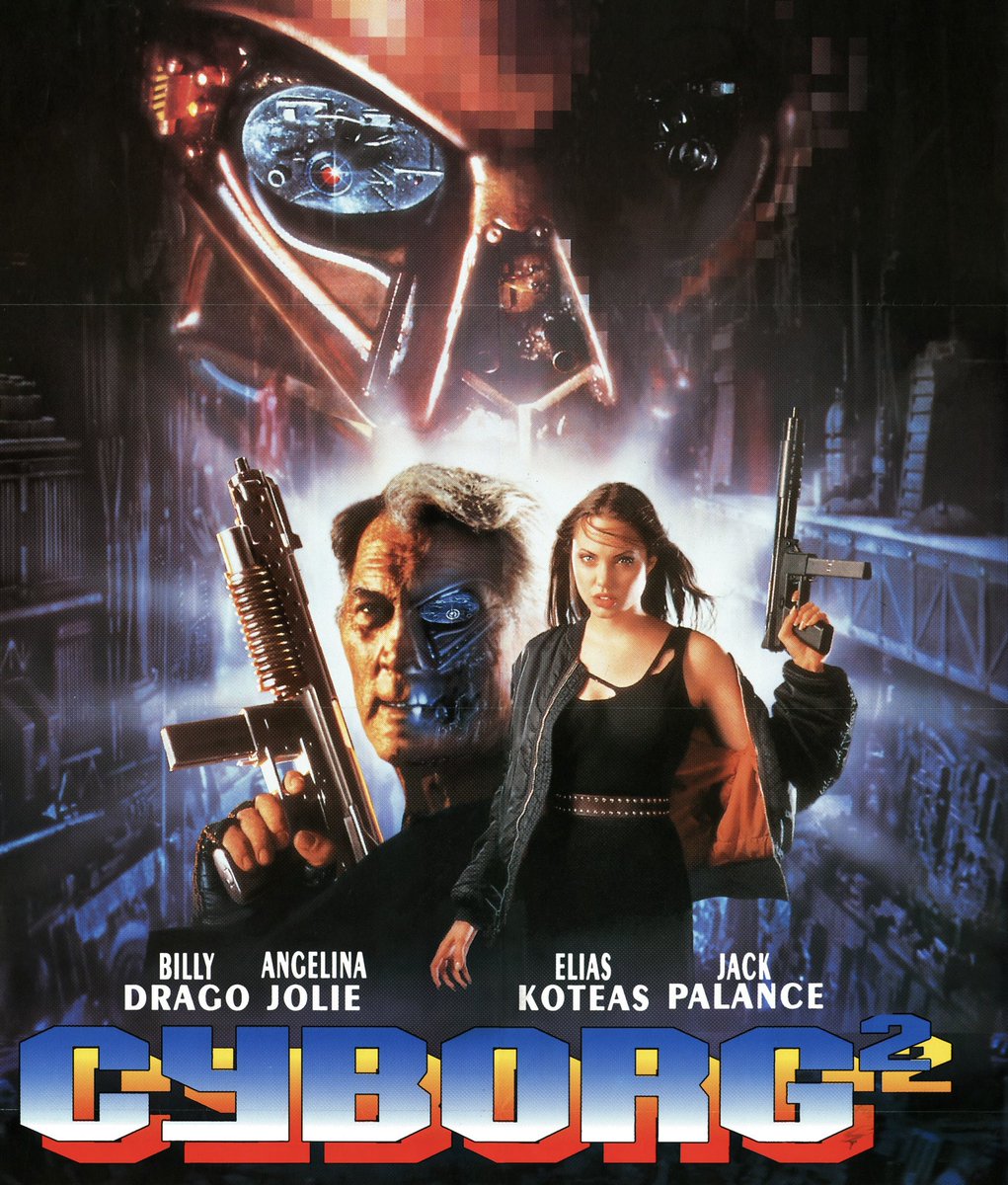 QuintsVessel's tweet photo. This is probably total crap. So what am I waiting for???? 😂

#NowWatching Cyborg 2 (1993) #FilmTwitter https://t.co/CylGiaJuBa
