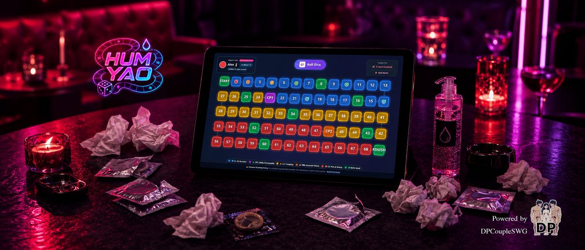 DPCoupleSWG01's tweet photo. เปิดตัวแล้วครับ: HUM YAO SPECTRUM EDITION 🎲

เกมบอร์ดปาร์ตี้ผู้ใหญ่ 18+ สำหรับกลุ่มเพื่อน/คู่รัก/ปาร์ตี้ส่วนตัว ที่อยากเล่นอะไรสนุกขึ้น แรงขึ้น แต่ยังมี “กติกา ขอบเขต และความยินยอม” ชัดเจน

นี่ไม่ใช่แค่เกมสุ่มคำสั่งทั่วไป แต่เป็นบอร์ดเกมดิจิทัลบน Android ที่ออกแบบให้เล่นเป็นกลุ่ม 3-12 คน มีระบบทอยเต๋า เดินช่อง การ์ดคำสั่ง ด่านความเข้มข้น Checkpoint และระบบ X-Card สำหรับหยุด/ข้าม/ถอนตัวได้ทันทีถ้าใครไม่โอเค

สิ่งที่คนเล่นจะได้:
✅ เล่นเป็นกลุ่ม 3-12 คน
✅ มีโหมด Vanilla และ LGBTQS+
✅ รองรับ English / Chinese / Thai
✅ มีระบบ Consent Check ก่อนเริ่ม
✅ มี X-Card เพื่อความปลอดภัยของผู้เล่น
✅ ปรับแต่ง Action Cards เองได้
✅ มีคู่มือ EN / CN / TH
✅ เหมาะกับปาร์ตี้ 3Some, 4Some, Swinging, Orgy, Gangbang ที่ทุกคนตกลงและยินยอมร่วมกัน

จุดที่ผมตั้งใจทำมากที่สุดคือ “ความสนุกต้องมาพร้อมความรับผิดชอบ”  
เกมนี้เลยไม่ได้เน้นแค่ความวาบหวิว แต่เน้นให้ทุกคนในกลุ่มรู้ขอบเขต เคารพกัน และเล่นได้อย่างมีโครงสร้างมากขึ้น

ถ้าคุณกำลังหาเกมปาร์ตี้ผู้ใหญ่ที่ไม่ใช่แค่เปิดสุ่มคำถาม แต่มีระบบ มีบอร์ด มีระดับ มีความปลอดภัย และปรับแต่งได้เอง ลองดู HUM YAO SPECTRUM EDITION ได้เลยครับ

ดาวน์โหลด / สนับสนุนได้ที่:
https://t.co/QQ2zO4ikeG

แต่ผมก็แจกฟรี!!! ถ้าคุณทักมาขอโดยต้องนำไปเล่นจริงแล้ว โพส Review ใน https://t.co/5nIVXCdtG8 ให้ผมด้วยครับ โดยผมจะส่ง APK ไฟล์ไปให้ install ลงเล่นที่ Tablet นะครับ แต่ช่วยเขียน Review และถ่ายรูปกิจกรรม (ร่วมเพศ) กับภาพ Action ที่คุณโดนสั่งให้ทำด้วย!!!

#HumYao #AdultPartyGame #BoardGame #AndroidGame #PartyGame #เกมผู้ใหญ่ #เกมปาร์ตี้ #itchio #LGBTQ