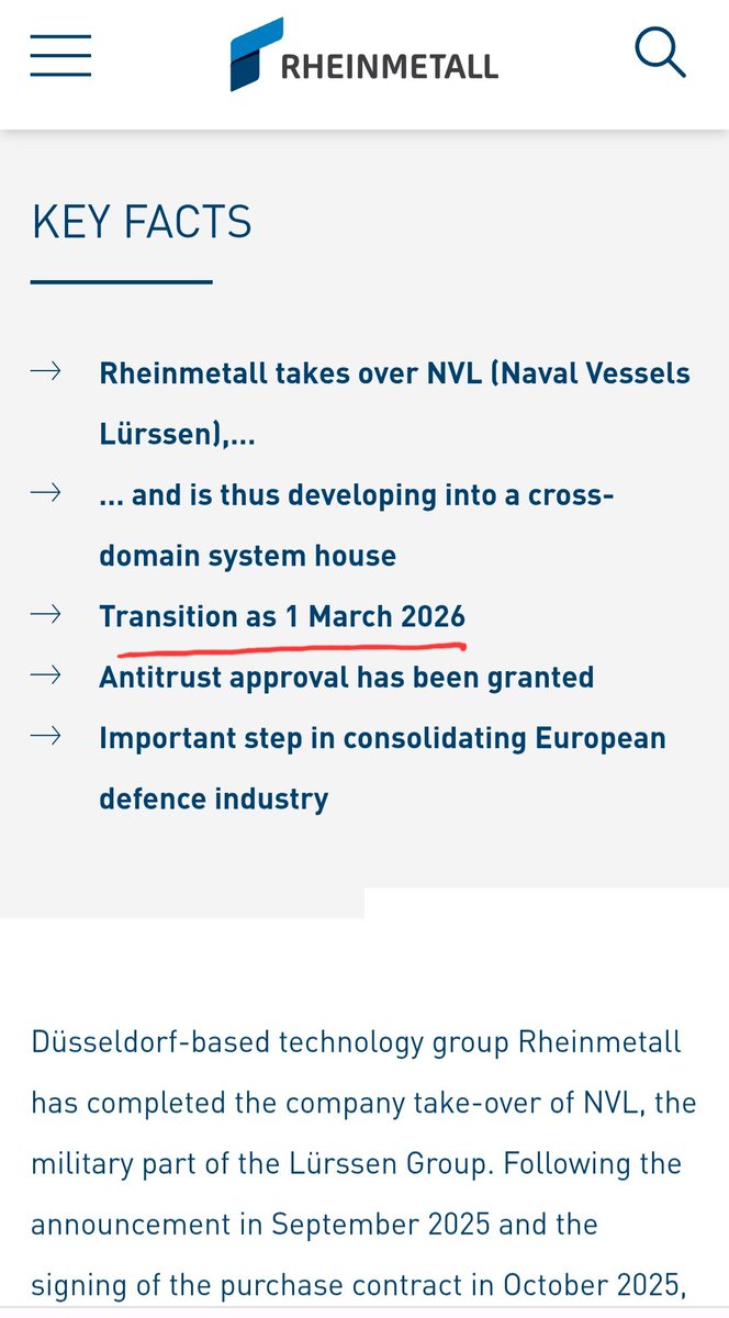 Biziphro's tweet photo. @IonCristoiu Rheinmetall dă tunuri pe piața de război. La 1.05.26 nu avea raportări în domeniul militar naval când a cumpărat NVL-vânzări 1,18 mld€.Val comenzilor întârziate e 68,3mld€/2025 față de 46,9mld€/2024.RO are sist antidronă US no1 în lume de 14.000 $.Acum dă 1mld€farăTVA pe 11b. https://t.co/QMcXGql7DV