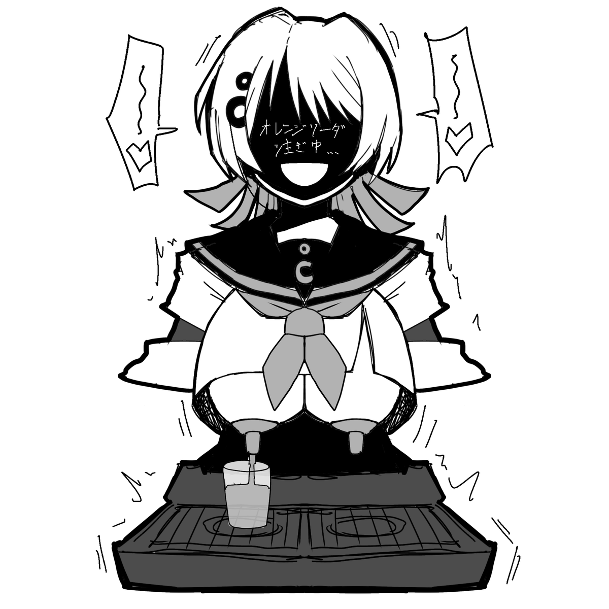 g2444952345335's tweet photo. お題より　
チエリちゃんドリンクサーバー化 https://t.co/Uy0GV3gOA3