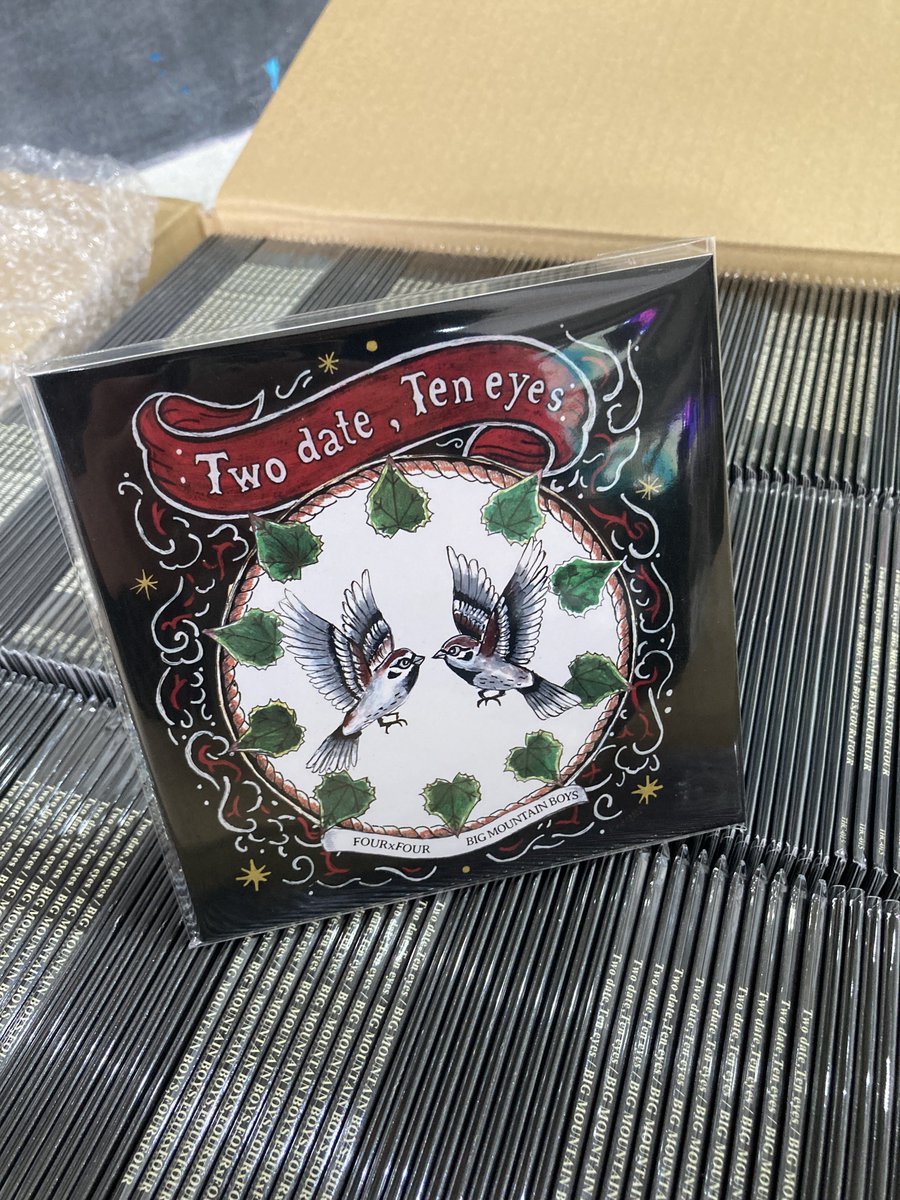 OTOTOE_'s tweet photo. FOURxFOUR 6年ぶりの音源完成！
會津BIG MOUNTAIN BOYSとのスプリットCD 『Two date,Ten eyes』🏔️🛞
6/6べタブギ古川から先行販売◎ https://t.co/XmbuTswGDC