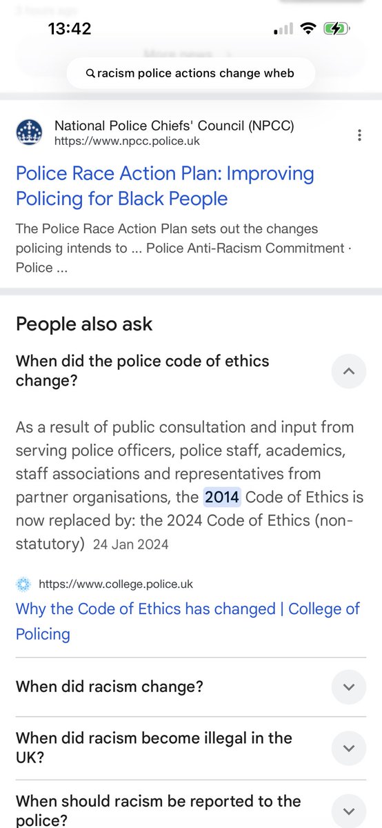 mandatye's tweet photo. @KemiBadenoch saying policing has gone wrong? 🤔 January 2024, police code of ethics changed under conservative rule. HER party!!! Fuck off twat. Labour are just as bad. Reform, Labour, tories? ALL piss in the same pot. Cunts!!!! https://t.co/SMpenzeyWT
