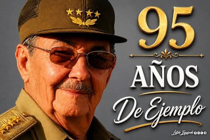 JLGuia's tweet photo. Felicidades 
Cumpleaños 95 del Gral de Ejército #RaúlCastroRuz.
#ArtemisaJuntosSomosMás 
#RadioArtemisa 
#LaPatriaSeDefiende 
@JLGuia #Artemisa https://t.co/YcSPjXviEZ