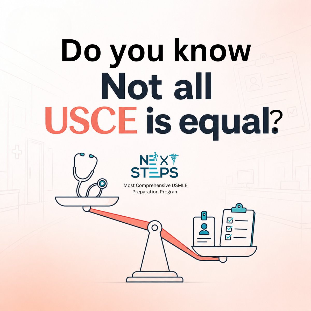 NextStepsUSMLE's tweet photo. Not all USCE is equal! 🩺 Hands-on experience + strong LORs = your edge for residency. Are you making it count?
Comment "USCE" to book a free consultation.

Hashtags:
#USMLE #USCE #ResidencyPrep #MedicalStudents #NextSteps #IMGJourney #NextStepsUSMLE https://t.co/Ovoo0OXRRY