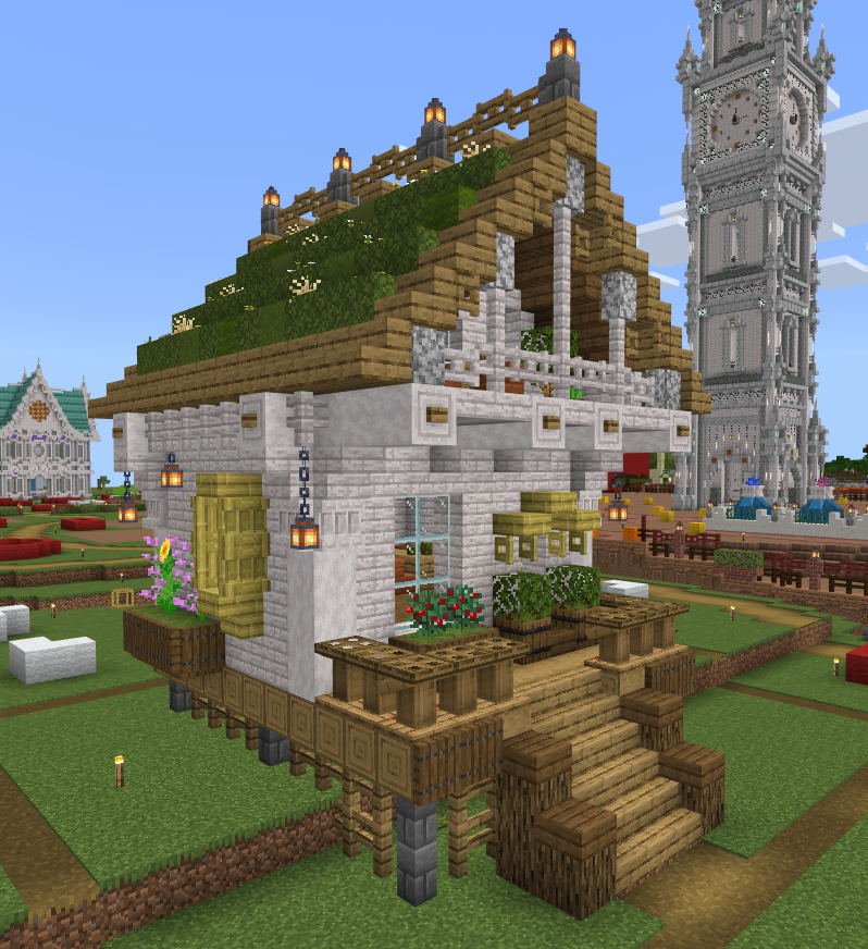Ohana087iii's tweet photo. コテージ
#BE街サバ　#マイクラ　#Minecraft https://t.co/9iXYAbMzEF