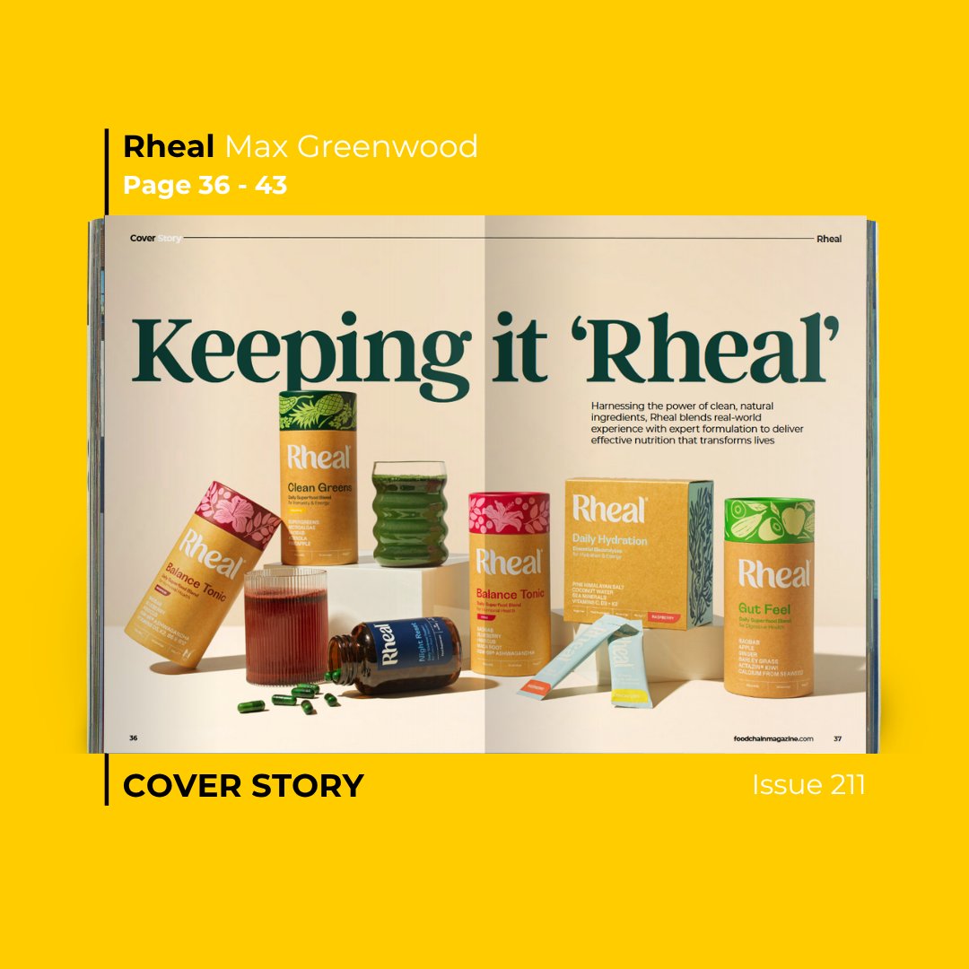 FoodChain_mag's tweet photo. Max Greenwood, CEO of Rheal Superfoods, explains how authenticity, natural ingredients, and customer trust continue to drive the company’s success and future ambitions.

https://t.co/Xcn8cD9LjF https://t.co/DaXIkOaavw