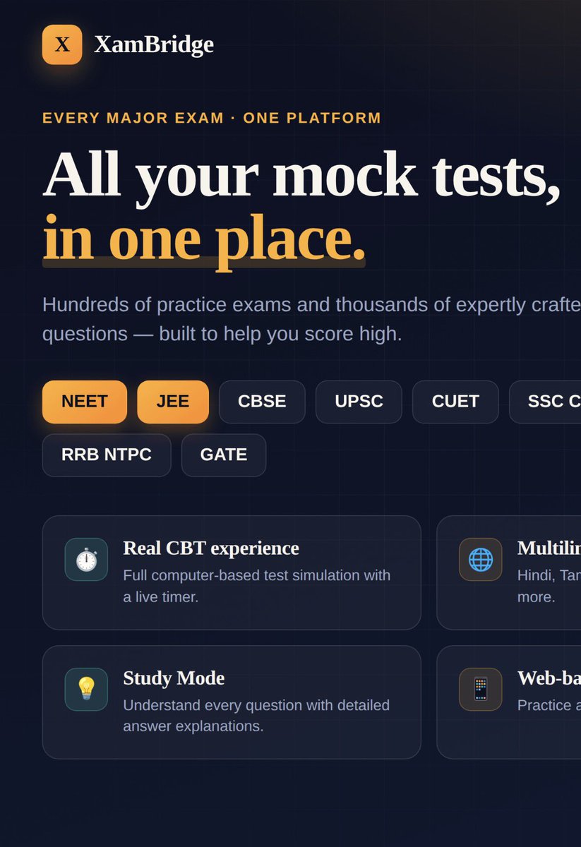 _TopStudent's tweet photo. All your mock tests, in one place 

#neet #cuet #upsc #cbse #ntpc #ssccgl NEET CUET JEE IBPS UPSC GATE https://t.co/8HrGN9zx3A