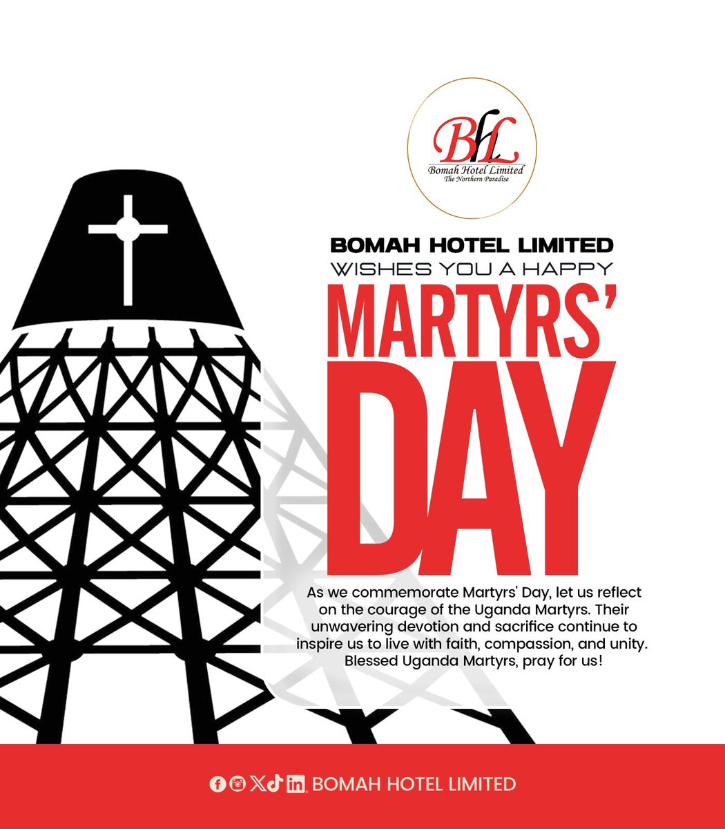 BOMAHHOTELLTD's tweet photo. Happy Martyrs day to you from us!! 

#martrysday #Bomahhotels https://t.co/IxK5ILa2xx