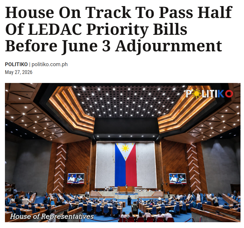 IvanAtHome's tweet photo. With the Senate now under the control of adults again, many of the bills passed by the House can finally be finalized by the Senate,  bypassing their own versions and by having senators to reconcile the bills during the Bicam Conferences.

The House of Representatives is on track to pass half of the 52 Legislative-Executive Development Advisory Council (LEDAC) priority measures ahead of this week's adjournment.

The ones that are especially exciting for me are the bills against disinformation (very much needed for the 2028 elections coming up), bills reforming the EPIRA law and promoting waste-to-Energy (which sure bring down power costs), and a bill promoting online child safety.

We at @cirrolytix Research Services, led by @docligot and @FCTayco, are very proud to have been part of technical working groups on the child safety bill and disinformation bill. Hopefully we played a small part in helping make the lives of Filipinos a little easier.

https://t.co/LxI2YsvKax
