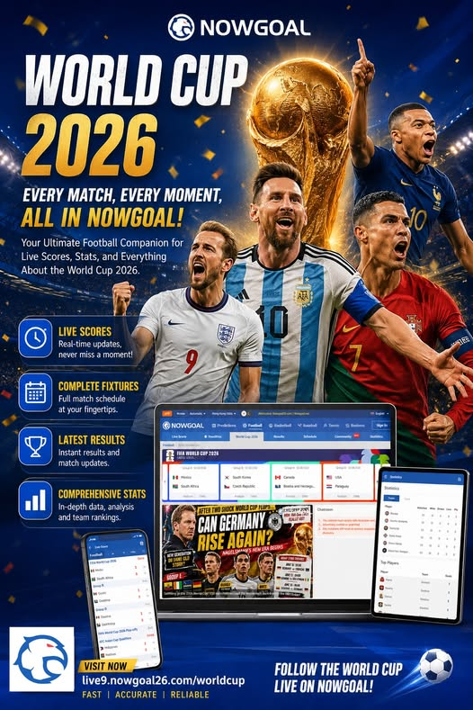NowgoalScore's tweet photo. The road to FIFA World Cup 2026 starts now. 🌎⚽

Stay on top of every match with NOWGOAL:
📅 Fixtures
⚽ Live Scores
📊 Match Stats
🏆 Instant Results

🌎 https://t.co/dCnX7Xyh0B

#WorldCup2026 #RoadToWorldCup #NOWGOAL https://t.co/OvAAfRuXE0