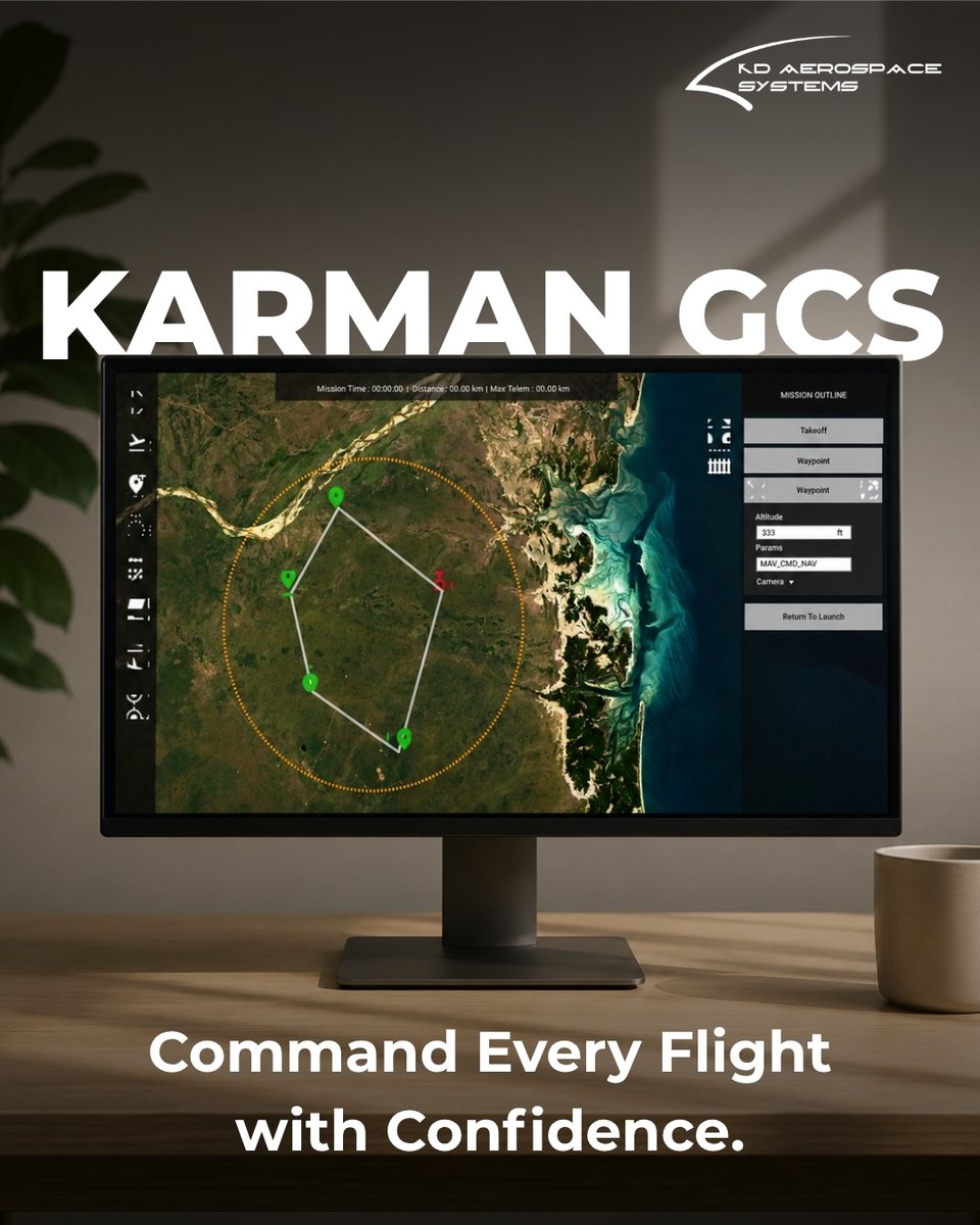 KarmanDrones's tweet photo. Take control of every mission with Karman GCS. Plan routes, manage waypoints, and monitor flights in real time—all from a single platform built for precision and reliability.
#KDAerospaceSystems #KarmanGCS #DroneSoftware #UAV #MissionPlanning #DroneTechnology https://t.co/FMALPYXTZP