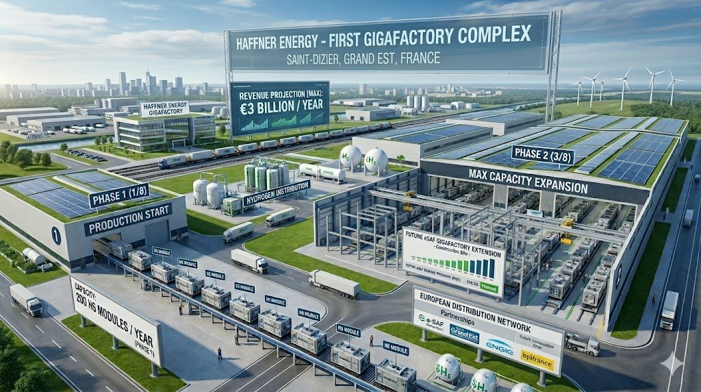 notgivingpledge's tweet photo. Haffner Energy dispose d'une 1ère Gigafactory à Saint-Dizier pour sa production modulaire. La société est prête pour l'échelle industrielle. En avant pour l'hydrogène vert et l'e-SAF. #HaffnerEnergy #GreenH2 #FactorHy https://t.co/ssLNd2FjHt