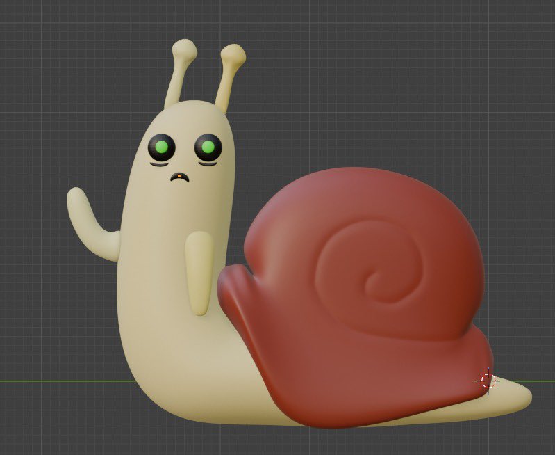 Smith_Robotics's tweet photo. Small side project stuff, decided to model the snail from Adventure Time!! https://t.co/37D2lgCrwA
