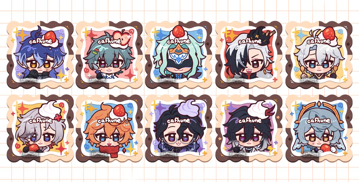 cafhune's tweet photo. Interest check for embossed wooden badges!! 💫
For hoyofest + sh0p Preorders 💖

Let me know which ones you like the most so I can check https://t.co/0NUtrgKUa8